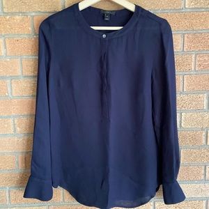 Classic Navy Blue Blouse